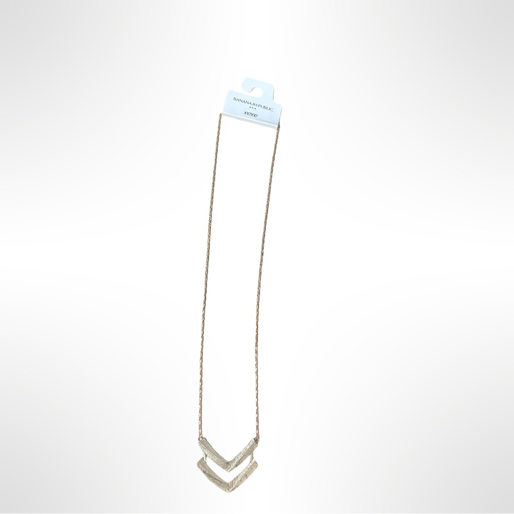 Banana Republic Gold Chevron Necklace